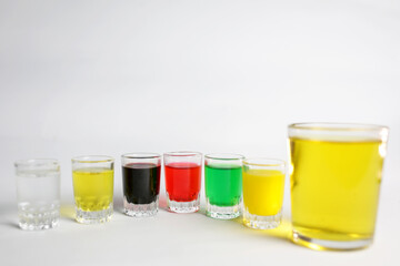 Color Water in Glass