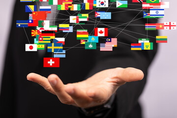 International Business World Flags Globe