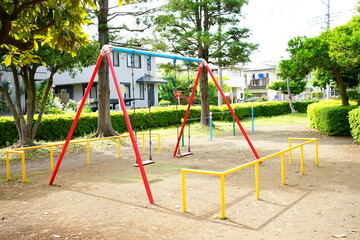 playground Swing at park - ブランコ 公園の遊具