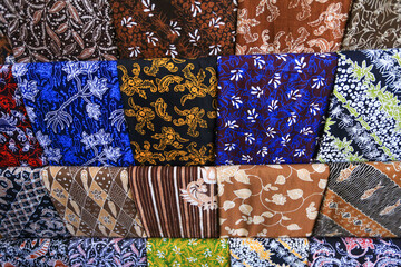 The beauty of the various motifs of Indonesian batik cloth