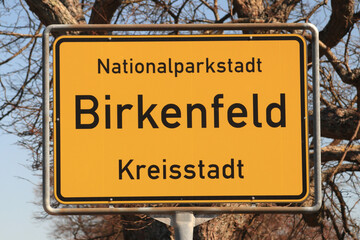 Obraz premium Local sign Birkenfeld