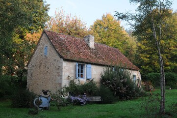 Fototapeta na wymiar Dans le gîte à Preuilly-sur-Claise en Indre-et-Loire France 