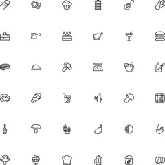 icon vector icon set such as: domestic, champaign, 4 pack, kettle, aromatic, spicy, cork, beach, cold, garden, foodstuff, industry, can, box, broccoli, seasoning, kitchenware, slicer, husk, clothing