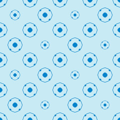Abstract  circle line patterns on blue background, Abstract vector wallpaper, Seamless pattern background.