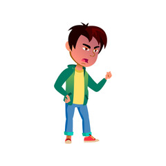 angry quarrel with father in toy shop cartoon vector. angry quarrel with father in toy shop character. isolated flat cartoon illustration