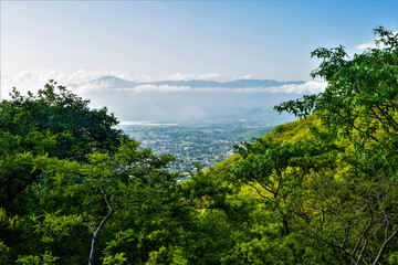 Fototapeta na wymiar View from the top of the mountain named El Cerrito in Autlan, Jalisoc 