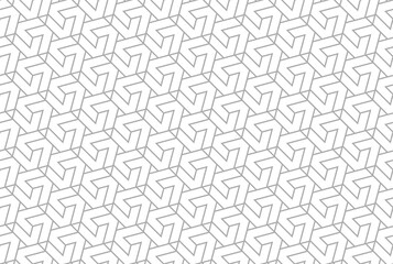 The geometric pattern with lines. Seamless vector background. White and gray texture. Graphic modern pattern. Simple lattice graphic design.