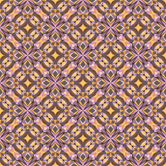 Geometric seamless pattern, abstract floral background.