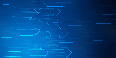 2d illustration Abstract futuristic electronic circuit technology background