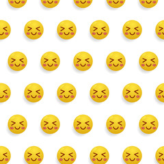 Smiley or emoticon pattern design background concept