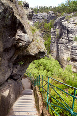 Fototapeta na wymiar Rocks in the National park Ceske Svycarsko or Czech Switzerland