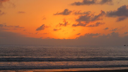 atardecer en playa en Nayarit