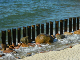 wooden pier on the beach