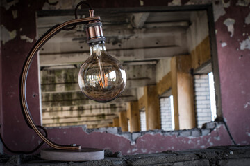 Fototapeta na wymiar stylish loft style lamp