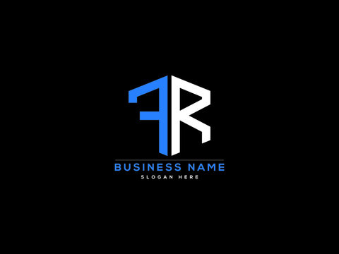 Letter FR Logo, creative fr logo icon vector for business