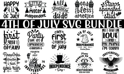 4th of july svg bundle