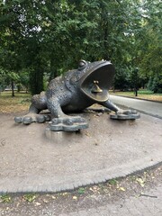 Kiev Ukraine monument to the frog