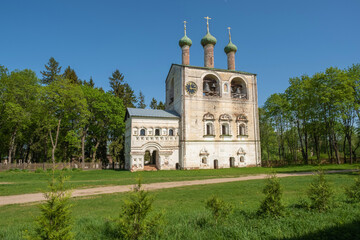 Fototapeta na wymiar One of the corners in the Borisoglebsky Monastery Yaroslavl region, Russia.