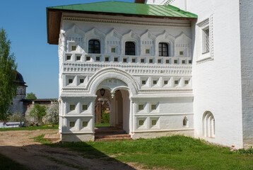 One of the corners in the Borisoglebsky Monastery Yaroslavl region, Russia.
