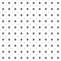 Square seamless background pattern from geometric shapes are different sizes and opacity. The pattern is evenly filled with black discussion symbols. Vector illustration on white background