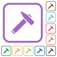 Old hammer simple icons