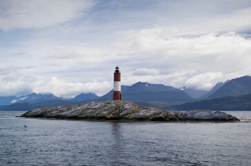 Fototapeta na wymiar Faro Ushuaia. Lighthouse