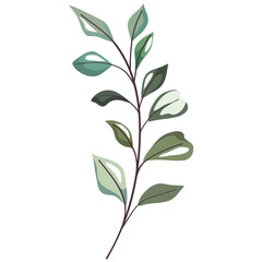 Isolated leaves icon