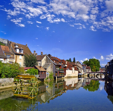 Ornans and the Loue river, France