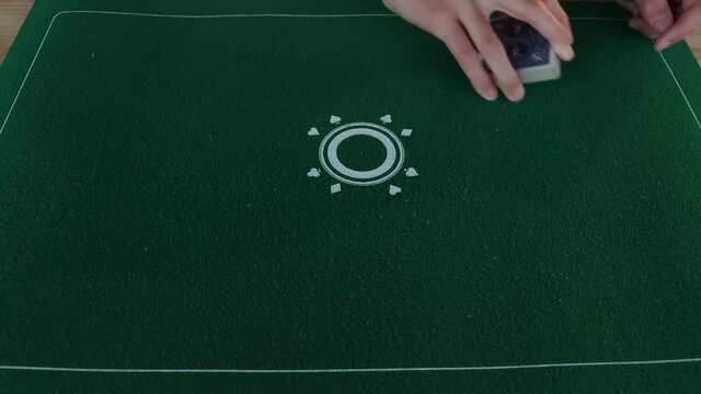 handling and shuffling a deck of cards
