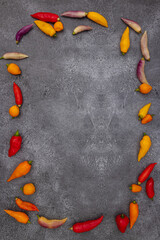 Obraz na płótnie Canvas Peruvian chili peppers of various colors