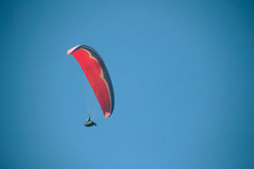 paraglider in the sky