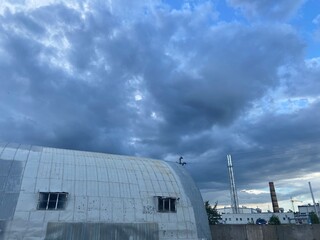 factory and sky