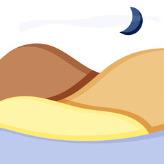 Obraz premium Abstract contemporary aesthetic backgrounds landscapes set with sunrise, sunset, night. Earth tones, pastel colors. Boho wall decor. Mid century modern minimalist art print. Flat design.