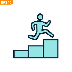 career icon symbol template for graphic and web design collection logo vector illustration