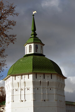View of the Trinity Sergius Lavra. Poopular touristic landmark, UNESCO World Heritage Site.
