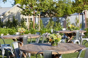 Event set up for an event at a hotel