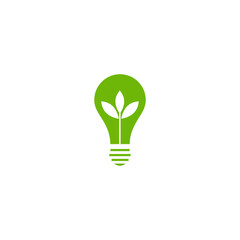 Green energy logo design template