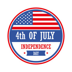 Independence day label