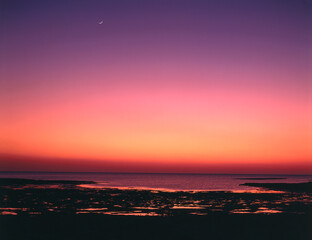 tunisia, djerba island, sea, beach, evening mood, 