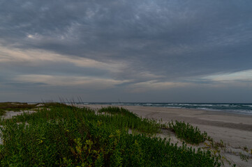 Evening Falls on the Beach