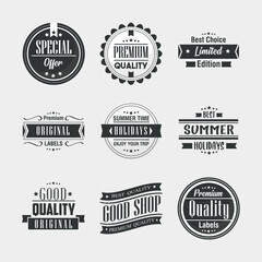 Fototapeta premium Premium quality labels icon collection