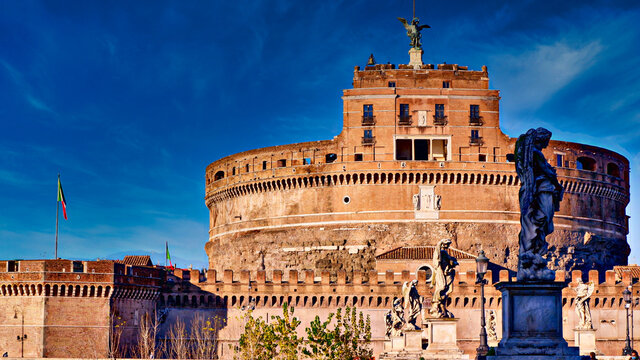 Emperor Adrian's Mausoleum in Castel Sant'Angelo, Rome