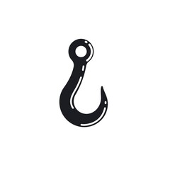 Crane hook vector icon illustration design