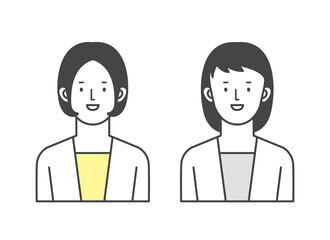 ビジネスマン ビジネスウーマン 女性　Illustration of a businessman woman.