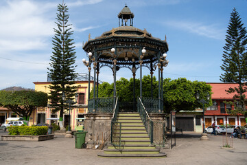 Kiosko de la plaza principal de Talpa de Allende Jalisco.