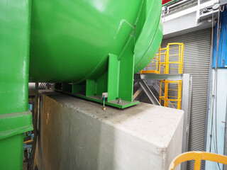 Foundation of condenser tank in power plant.