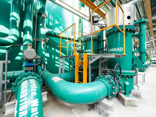 Self-cleaning systems for filter water in Combined-Cycle Co-Generation Power Plant.