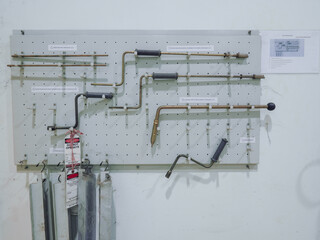 Electrical switchgear, Industrial electrical switch panel at substation in industrial zone at power...