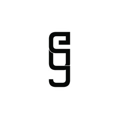 euj letter original monogram logo design