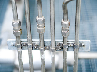Support of Instrument tube of pressure transmitter in power plant.